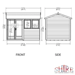 Shire 10 X 7ft Double Door Garden Office -Lifetime Sales 13505323 1754931993580531