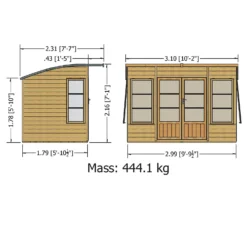 Shire 10 X 6ft Orchid Double Door Summerhouse - Including Installation -Lifetime Sales 13505329 1794931994658269