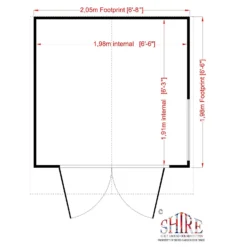 Shire 7 X 7ft Buckingham Double Door Summerhouse 17 Shire 7 X 7ft Buckingham Double Door Summerhouse -Lifetime Sales 13505333 1394931995314498