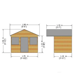 Shire 6 X 5ft Stork Kids Wooden Playhouse -Lifetime Sales 13505338 1164931993262384
