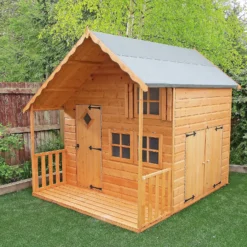 Shire 6 X 8ft Crib Kids Wooden Playhouse - Including Installation -Lifetime Sales 13505346 9894931995675266