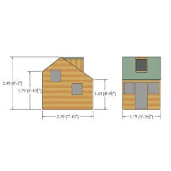 Shire 5 X 7ft Cottage Kids Wooden Playhouse -Lifetime Sales 13505348 1314931993091456