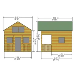 Shire 8 X 10ft Lodge Kids Wooden Playhouse - Including Installation -Lifetime Sales 13505349 1754931992496451