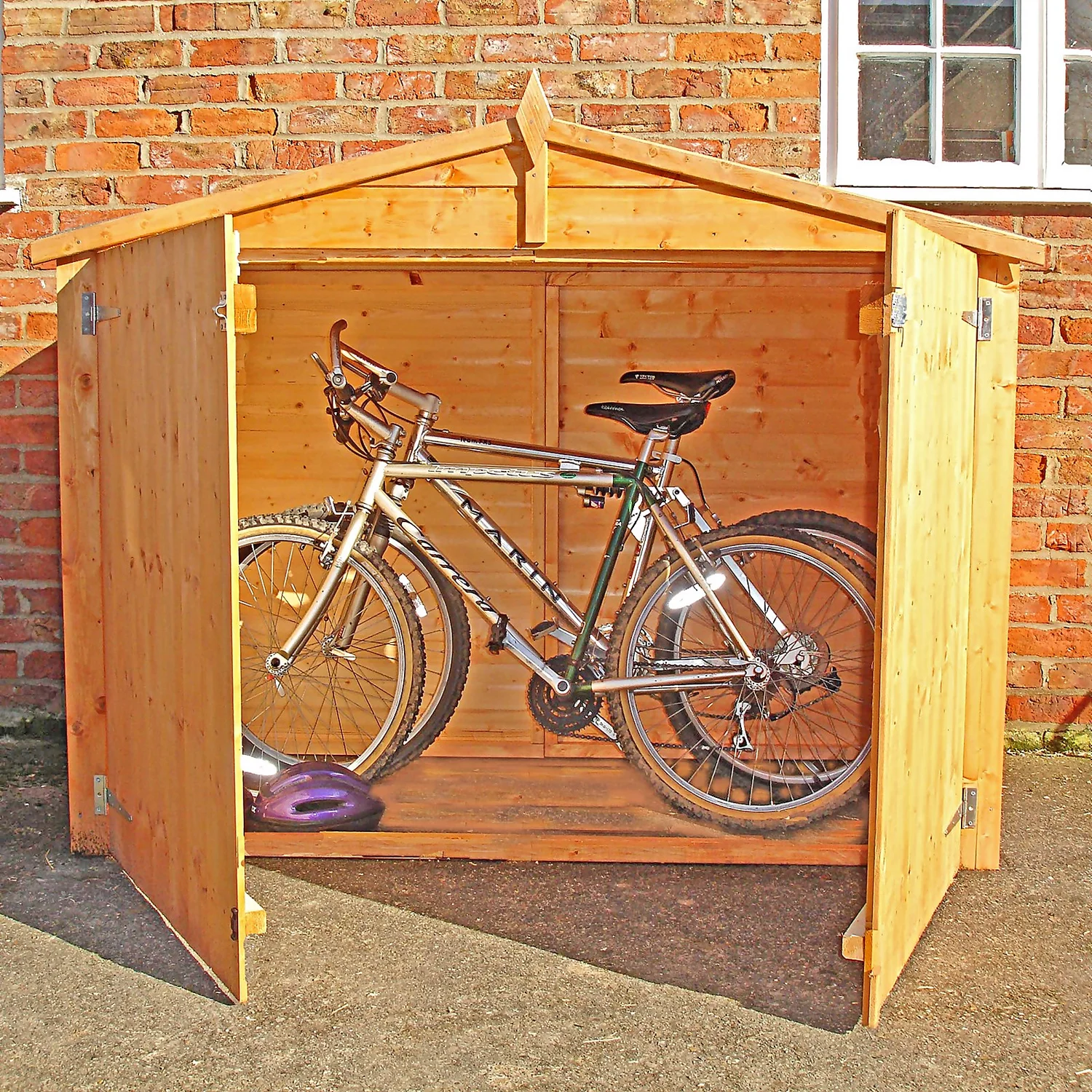 Shire 7 X 3ft Shiplap Double Door Bike Storage 4 Shire 7 X 3ft Shiplap Double Door Bike Storage - Image 2