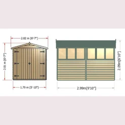 Shire 10x6ft Overlap Garden Shed - Including Installation -Lifetime Sales 13508654 1294926475996032