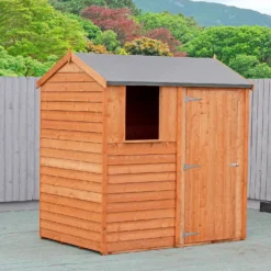 Shire 6x4ft Overlap Reverse Apex Garden Shed -Lifetime Sales 13508655 1234926472841925
