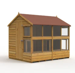 Forest Garden Shiplap Tongue & Groove Dip Treated 8x6 Wooden Potting Shed -Lifetime Sales 13523732 1314942343640231