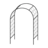Agriframes Round Garden Arch - (H)2.3 X (W)1.5 X (D)0.45 M - Black -Lifetime Sales 13526221 2834936305016923