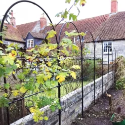 Agriframes Round Garden Screen - W 1.2m X H 2.9m - Black -Lifetime Sales 13526229 5554974419476998