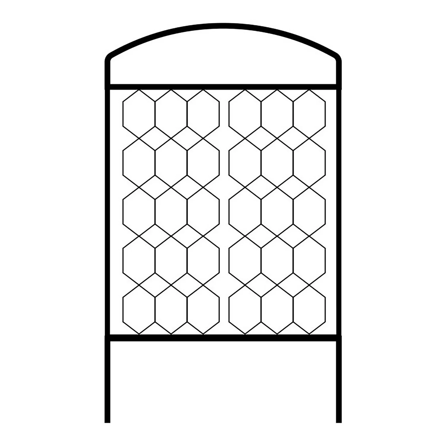 Agriframes Monet Garden Screen - W 90cm X H 1.5m - Black 3 Agriframes Monet Garden Screen - W 90cm X H 1.5m - Black