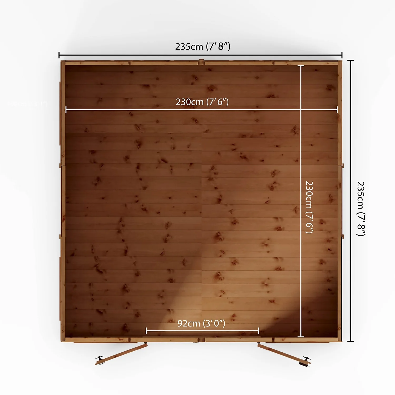 Country Living Premium Hatton 8ft X 8ft Contemporary Summerhouse Painted + Installation - Thorpe Tower Grey 9 Country Living Premium Hatton 8ft X 8ft Contemporary Summerhouse Painted + Installation - Thorpe Tower Grey - Image 7
