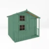 Country Living 8ft X 6ft Premium Colton Double Storey Playhouse With Veranda Painted + Installation - Aurora Green -Lifetime Sales 13554908 1815012834330967