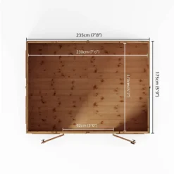 Country Living Premium Hatton 6ft X 8ft Contemporary Summerhouse Painted + Installation - Aurora Green -Lifetime Sales 13554915 1784949332214091