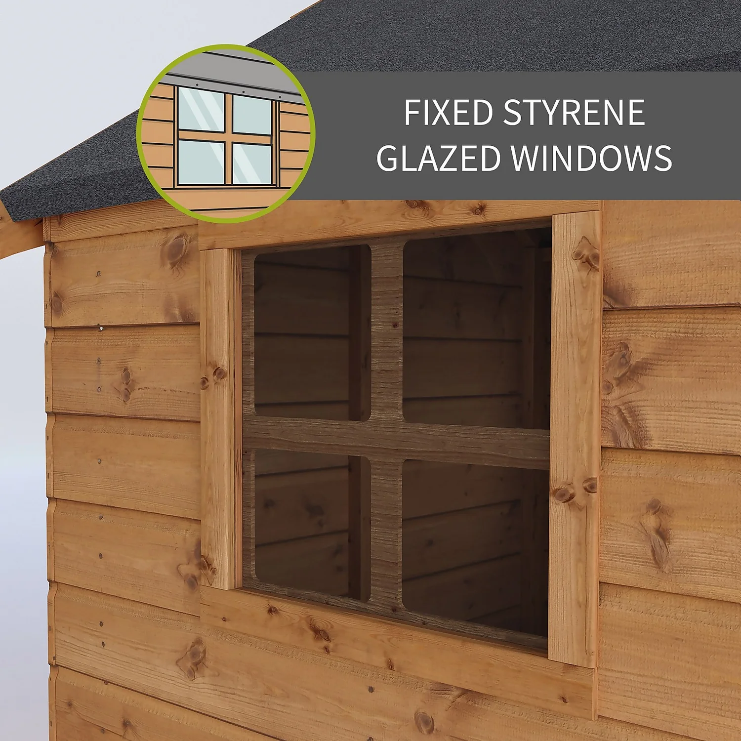 Country Living 7ft X 7ft Premium Sandon Double Storey Playhouse With Veranda Painted + Installation - Thorpe Towers Grey 4 Country Living 7ft X 7ft Premium Sandon Double Storey Playhouse With Veranda Painted + Installation - Thorpe Towers Grey - Image 2