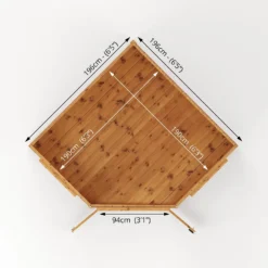 Country Living Premium Ribble 7ft X 7ft Corner Summerhouse Painted + Installation - Aurora Green 16 Country Living Premium Ribble 7ft X 7ft Corner Summerhouse Painted + Installation - Aurora Green -Lifetime Sales 13554920 1524945631597610