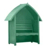 Country Living Wilmcote Arbour Seat Painted + Installation - Aurora Green
