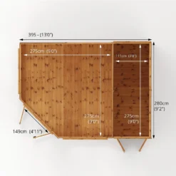 Country Living Premium Ribble 9ft X 13ft Corner Summerhouse With Side Shed Painted + Installation - Thorpe Towers Grey -Lifetime Sales 13554934 1514945632385833
