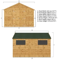 Mercia 12ft X 10ft Premium Shiplap Modular Workshop Shed -Lifetime Sales 13555747 1224949336618862