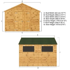 Mercia 10ft X 10ft Premium Shiplap Modular Workshop Shed - Including Installation 18 Mercia 10ft X 10ft Premium Shiplap Modular Workshop Shed - Including Installation -Lifetime Sales 13555751 1414949333058255