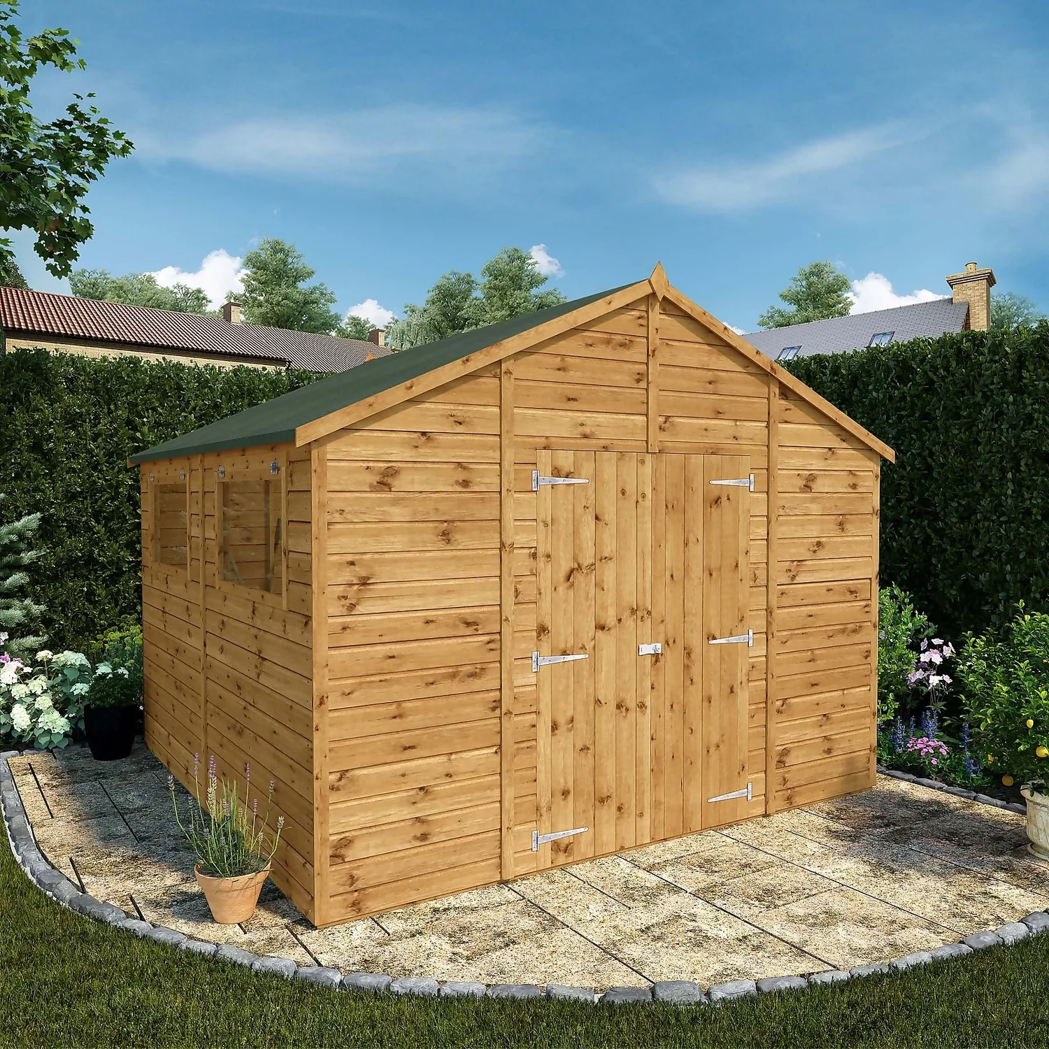 Mercia 10ft X 10ft Premium Shiplap Modular Workshop Shed - Including Installation 4 Mercia 10ft X 10ft Premium Shiplap Modular Workshop Shed - Including Installation - Image 2