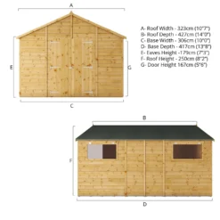 Mercia 14ft X 10ft Premium Shiplap Modular Workshop Shed -Lifetime Sales 13555756 1514949335122564