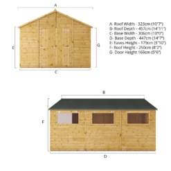 Mercia 15ft X 10ft Premium Shiplap Modular Workshop Shed - Including Installation -Lifetime Sales 13555760 2114949333432247