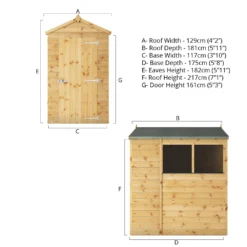 Mercia 6ft X 4ft Premium Shiplap Apex Shed -Lifetime Sales 13555763 2214949333082258
