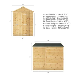 Mercia 7ft X 5ft Premium Windowless Shiplap Apex Shed -Lifetime Sales 13555774 1924949335014927