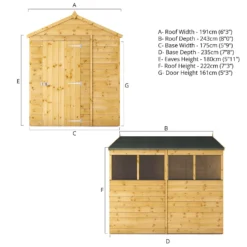 Mercia 8ft X 6ft Premium Shiplap Apex Shed - Including Installation -Lifetime Sales 13555776 7984949333905719