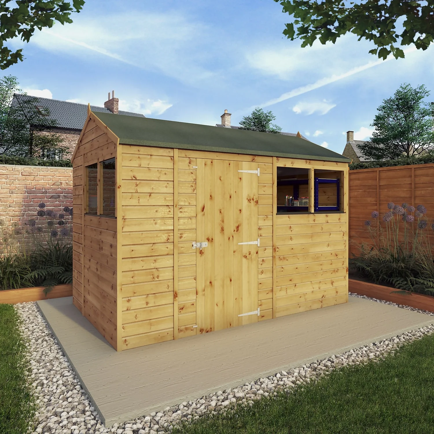 Mercia 10ft X 6ft Premium Shiplap Reverse Apex Shed 4 Mercia 10ft X 6ft Premium Shiplap Reverse Apex Shed - Image 2