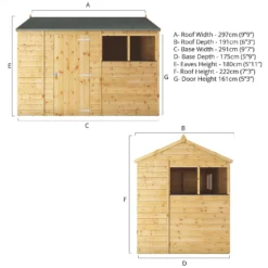 Mercia 10ft X 6ft Premium Shiplap Reverse Apex Shed - Including Installation 18 Mercia 10ft X 6ft Premium Shiplap Reverse Apex Shed - Including Installation -Lifetime Sales 13555790 2064949335876803