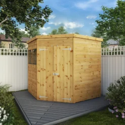 Mercia 7ft X 7ft Premium Shiplap Corner Shed -Lifetime Sales 13555793 1604949333861076