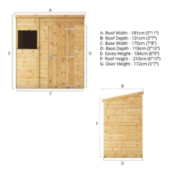 Mercia 6ft X 4ft Premium Shiplap Pent Shed - Including Installation -Lifetime Sales 13555797 8404949332966917