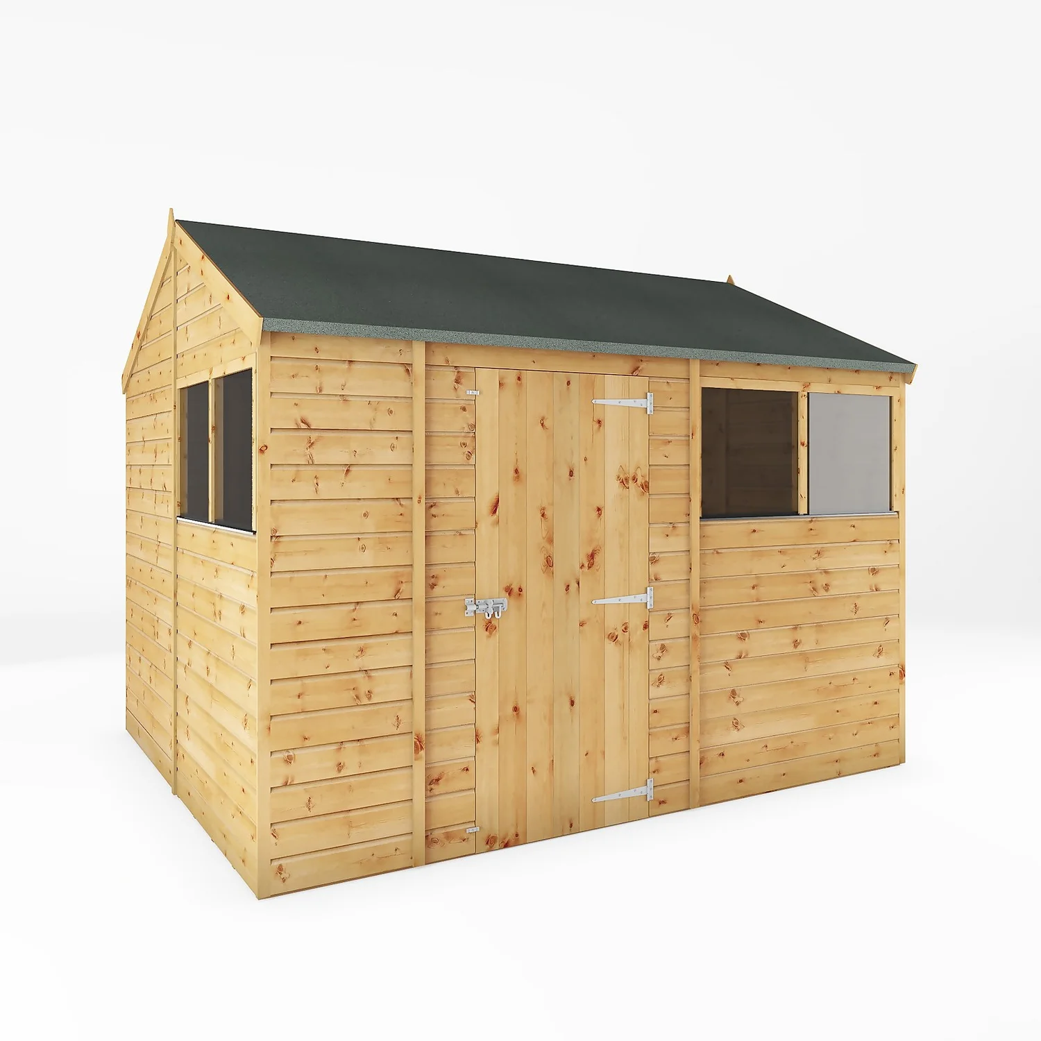 Mercia 10ft X 8ft Premium Shiplap Reverse Apex Shed 3 Mercia 10ft X 8ft Premium Shiplap Reverse Apex Shed