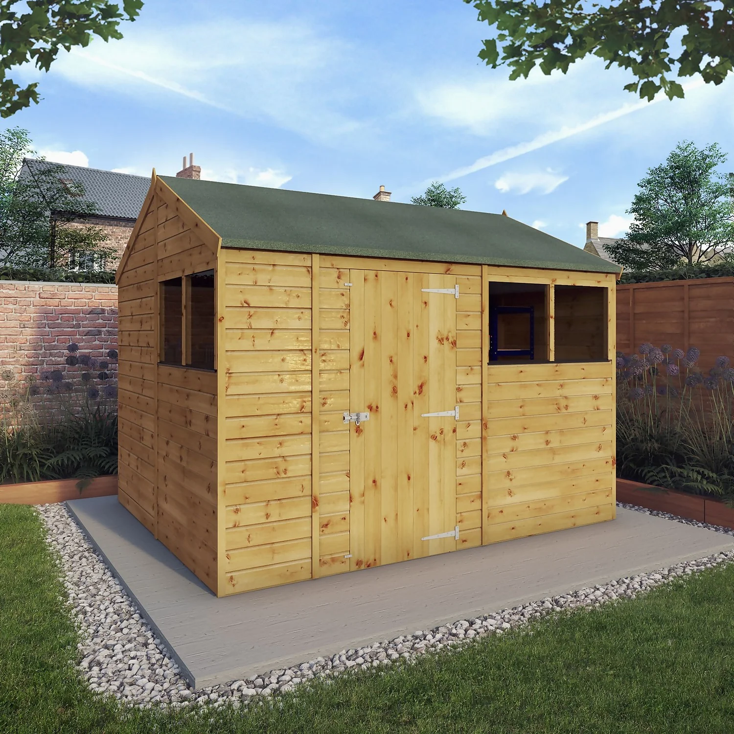 Mercia 10ft X 8ft Premium Shiplap Reverse Apex Shed 4 Mercia 10ft X 8ft Premium Shiplap Reverse Apex Shed - Image 2