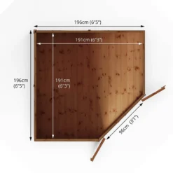 Mercia 7ft X 7ft Premium Shiplap Corner Shed - Including Installation -Lifetime Sales 13555799 1634949336262552