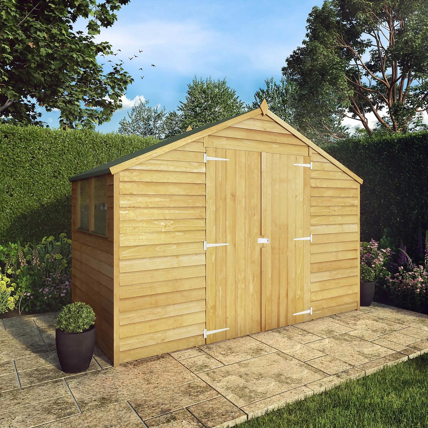 Mercia 5ft X 10ft Overlap Apex Shed 5 Mercia 5ft X 10ft Overlap Apex Shed - Image 3