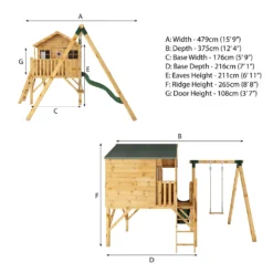 Mercia 5ft X 6ft Honeysuckle Wooden Playhouse -Lifetime Sales 13555811 1774951880057079