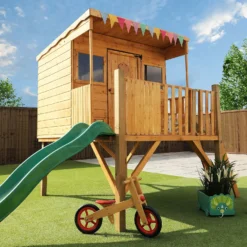 Mercia 5ft X 6ft Pent Wooden Playhouse With Tower & Slide -Lifetime Sales 13555815 8904951147448253
