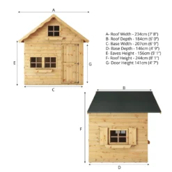 Mercia 7ft X 5ft Swiss Cottage Double Storey Playhouse -Lifetime Sales 13555823 5884949333819589