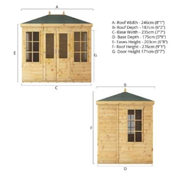 Mercia 8ft X 6ft Premium Clover Summerhouse -Lifetime Sales 13555824 1194941758415345