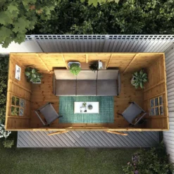 Mercia 12ft X 6ft Premium Clover Summerhouse - Including Installation -Lifetime Sales 13555828 1544941760513950