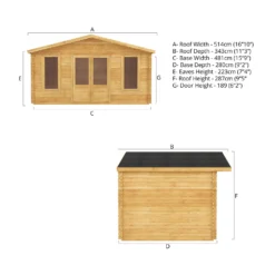 Mercia 5m X 3m Retreat Log Cabin 28mm -Lifetime Sales 13555834 2065025545247984