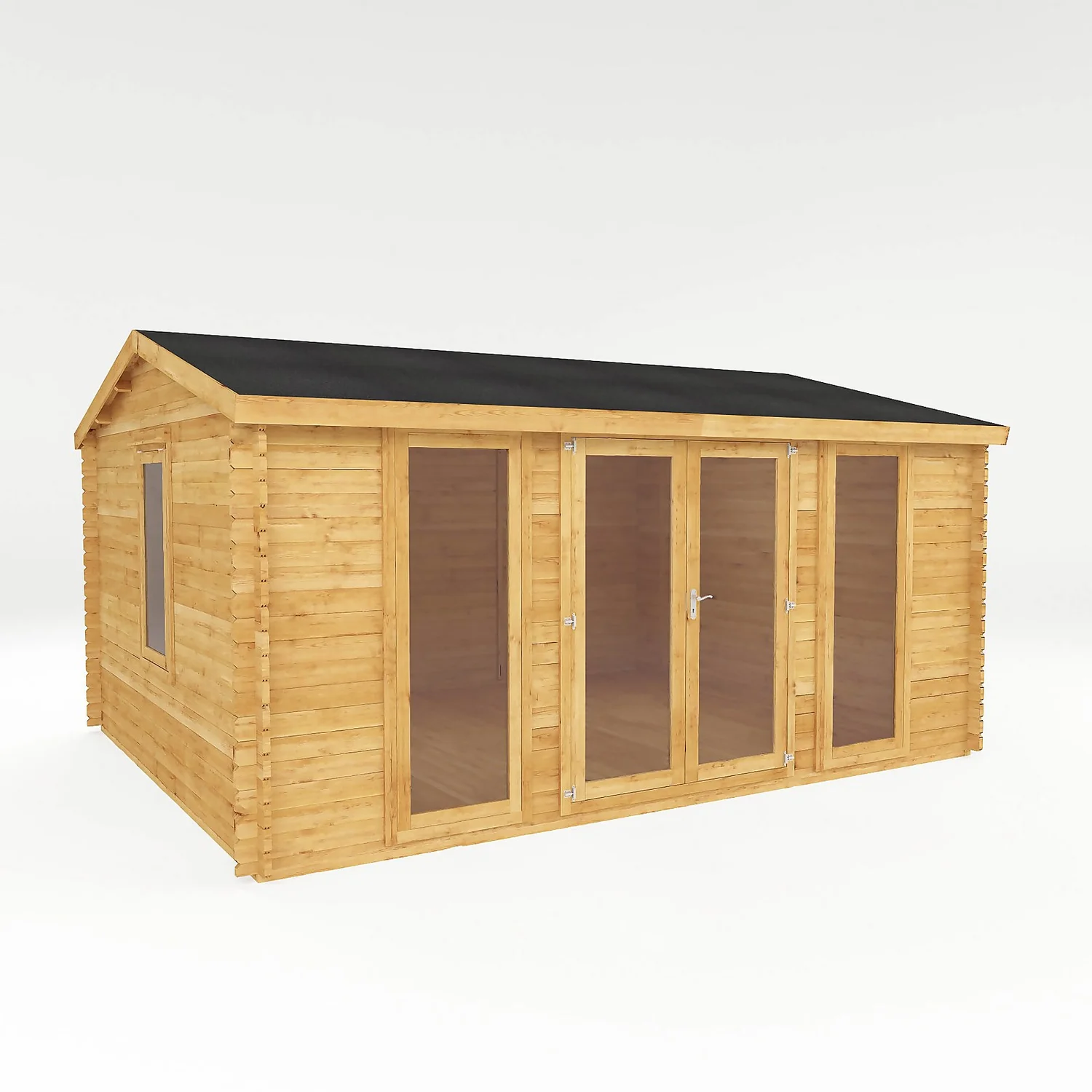 Mercia 5m X 4m Home Office Log Cabin 34mm 3 Mercia 5m X 4m Home Office Log Cabin 34mm