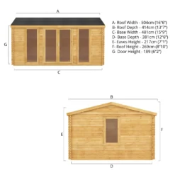 Mercia 5m X 4m Home Office Log Cabin 34mm 20 Mercia 5m X 4m Home Office Log Cabin 34mm -Lifetime Sales 13555846 5315025545776686