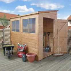 Mercia 8ft X 4ft Premium Shiplap Modular Pent Shed - Including Installation -Lifetime Sales 13555850 3754949338385100