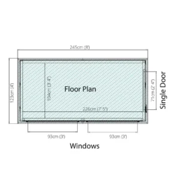 Mercia 8ft X 4ft Premium Shiplap Modular Pent Shed - Including Installation -Lifetime Sales 13555850 9914949338321797