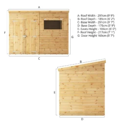 Mercia 10ft X 6ft Premium Shiplap Pent Shed -Lifetime Sales 13555856 1415011477954350