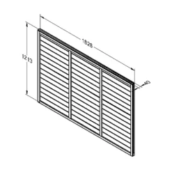 Forest Larchlap Fence Panel - 4ft X 6ft -Lifetime Sales 13625406 7774936425116874