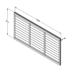 Forest Larchlap Fence Panel - 3ft X 6ft -Lifetime Sales 13625411 1514936425125202
